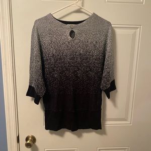 Silver & black sweater